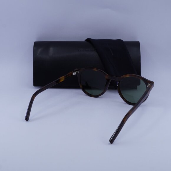 Saint Laurent SL342 003 Round Sunglasses - Havana/Green - Picture 9 of 10